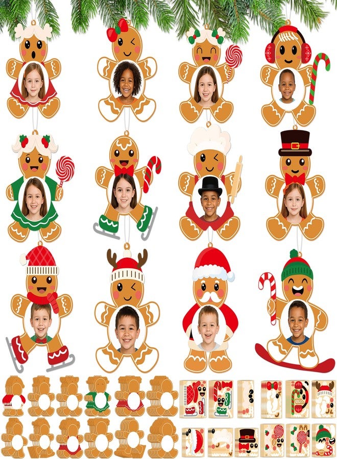 Moon Boat 66 Sets Christmas Crafts Gingerbread DIY Picture Frame Ornaments Making Kit Xmas Tree Holiday Home Party Decor - Image 1